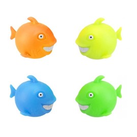 Squishy Neon Shark Fidget Toys, Stress Balls Alleviate Tension, Anxiety, Improve Your Focus and Stress Relief for Adults and Kids - Squishy Toys Gifts (1 Unit)