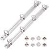 GORGECRAFT Pack of 2 Metal A4 Size 3-Ring 4-Ring Binding