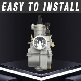 JUUDDENPARTS PWK 28mm Carburetor, Motorcycle Power Jet Carb, Aluminium Carburetor Universal for 75cc To 125cc Pit Dirt Bike Motocross Enduro on/Off Road ATV Quad Scooter