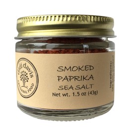 didi davis food Spanish Wood-Smoked Paprika Flavor, Gourmet Infused Sea Salt - 1.5 oz Net Wt.
