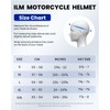 ILM Bluetooth Motorcycle Modular Helmet 2-3 Riders Intercom Flip up
