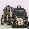 Women Mom Elephant Grandma Backpack Printing Grandma Backpack Bag Antique Backpack Bag Grandma Backpack Gift Office Worker Backpack Grandma bag pattern elephant