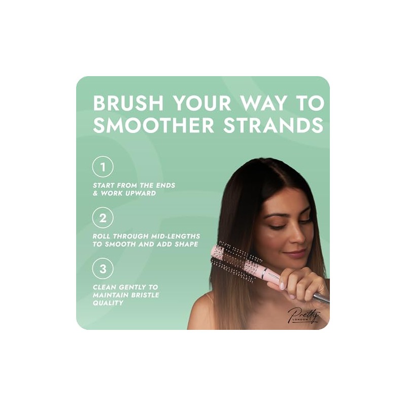 Hair Brush for Women (Radial Hairbrush - Pink)