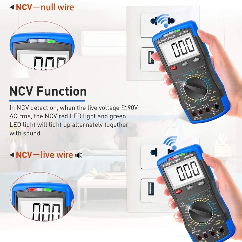 Digital Multimeter, Automotive Multimeter, Engine Analyser Manual Ranging NCV Multi
