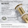 KES Sink Drain without Overflow Anti Clogging Pop Up Drain