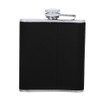 Stainless Steel Hip Flask Black Leather Funnel with Two Wine