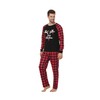 VENTELAN Matching Family Pajamas Glow in The Dark Christmas Clothes