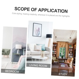 Abaodam 2pcs Mini Cow Decor Adorable Landscape Ornaments for Durable Resin Miniature Animal Models for Potted Plant Desktop Decoration Cute Cow Figurines with Fine Workmanship