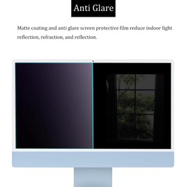 i-Tensodo 2 Pack iMac 24 Inch Anti Glare Matte Computer Screen Protector For 2024/2023/2021 iMac All-in-One Desktop Computer With M4/M3/M1 Chip, Eye Protection Anti Glare Filter