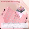 Purtato 126W Cordless Rechargeable UV LED Nail Lamp with Large
