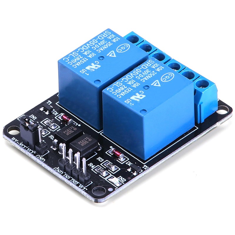 Yizhet 5V 2 Channel-Relay, DC 5V 230V Relay Shield Module
