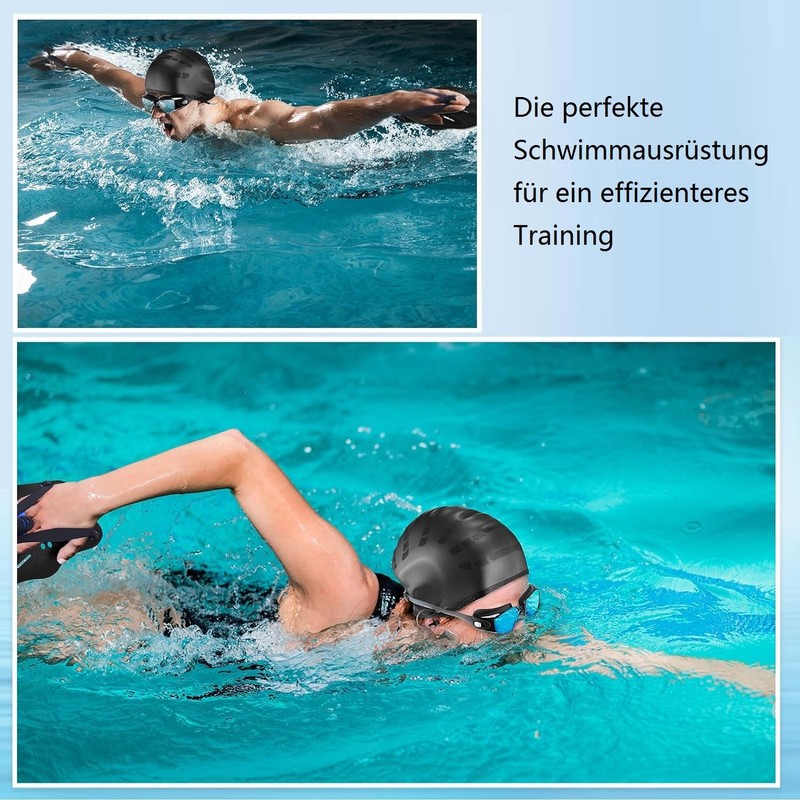 KOMUNJ 1 Pair Hand Paddles for Swimming, Swimming Paddles with