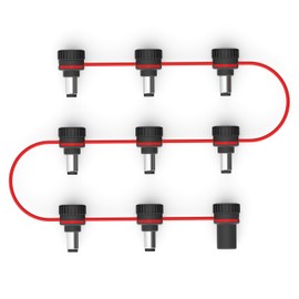 D'Addario Accessories XPND Adjustable Daisy Chain - Daisy Chain Guitar Pedal Power Cable - Customizable Daisy Chain