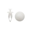 sourcingmap 40 Pcs White Plastic Rivet Bumper Clips 9mm for
