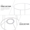 Hemobllo DIY Lampshade Frame - Iron Lampshade Carrier Metal Lampshade