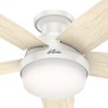 Hunter Fan 48 inch Low Profile Fresh White Indoor Ceiling