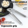 Stainless Steel Garlic Press,Thickened Garlic Crusher,Ergonomically Designed Handle for Effortless