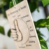 Spruchreif Mood Barometer, Mood Indicator, Thumb with Movable Hand, Door