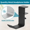 tiebutie Universal Metal Headphone Holder Hook Hanger Headset Holder Stand