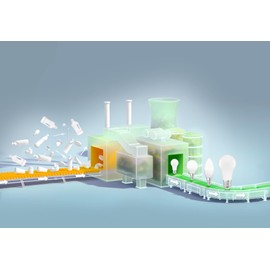 Osram LED STAR CLASSIC B 60 FR LED-Lampe, E14, klassische Minikerzenform, weiß, 7,5W, 806lm, 2700K, warmweißes Licht, sehr geringer Energieverbrauch, mit recyceltem Kunststoff, 6 - Pack