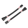 A ABSOPRO 2pcs 9006 Male to H7 Female Adapter Pigtail