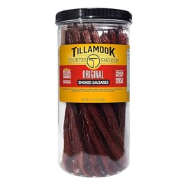 Tillamook Original Smoked Sausages Beef Sticks 15.2 Tube (Pack of 4)