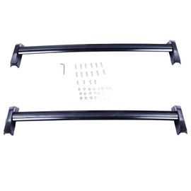 ROADFAR Black Roof Rack Crossbars Cargo Carrier Fit 2002-2006 for Honda CR-V, (Fits Side Rails Models ONLY)