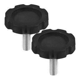 Pack of 2 Wedge Screws for Outdoor Umbrellas, Umbrella Stand Attachment, Replacement Parts for Parasols, Umbrella Stand Insert, PP and Iron, Black