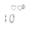 Glanzstücke München Women's Creole Earrings 925 Sterling Silver Set of