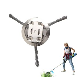 Steel Wire Grass Trimmer Head | Lawn Mower Replacement 6 Inch - Indestructible Lawn Mower Trimming Head for Grass Garden Outdoor Farm Weeding Landscaping