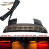 Motorcycles Tail Light with Left Right Turn Signals Red &