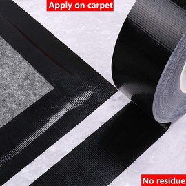 CHUANGSEED Heavy Ducty Black Wide Duct Tape,Industrial Grade 3 inches x 55 Yards (164 ft), Waterproof, Strong, Flexible, No Residue, for Crafts & Home Improvement