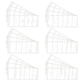 Hardline Products Series 350 Kit de número de Registro de Barco y PWC a Juego de fábrica de 3 Pulgadas, Color Blanco sólido. - WHI350EC