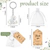 60 Set Funeral Keychains for Guests Memorial Favors, Heart