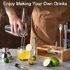 BRIOUT Cocktail Shaker Set, 8-Piece Bartender Kit Include Stand Martini