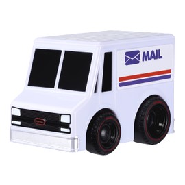 little tikes My First Cars Crazy Fast Cars Series 2 - Post Bus - Wind-up Car with up to 15 m Range - Realistic Design, Easy to Grip - Promotes Imagination - From 2 Years