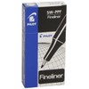 Pilot Fineliner 1.2 mm Tip - Black, Box of 12