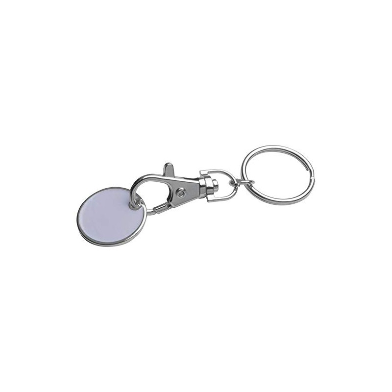 ohne Markename 5 x Metal Key Rings with Shopping Chip