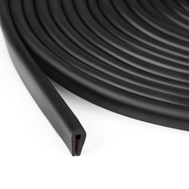 FOGARI Edge Protection Profile 1.5 mm x 6 m, Rubber Sealed Edge Protection, Sound Insulation of Car Interiors, Frame Protection, U-Shaped Rubber Edge Protection for Sheet Metal, Doors, Hatches, Table