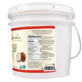 Kevala Organic Virgin Coconut Oil - Coconut Oil Extra Virgin Organic – Unrefined Coconut Oil Cold Pressed – Coconut Oil for Skin and Hair - 128 fl oz