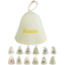 GMMH® Sauna Hat Sauna Cap Felt Cap 100% Cotton Sauna (SS20-01)