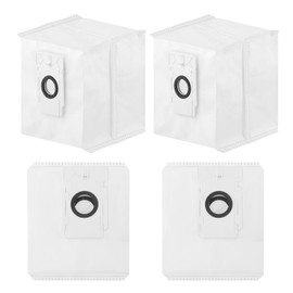 4L Large Capacity Replacement Dust Bags,For TAPO RV30 Plus/ RV10 Plus And RVA200,Dust Bags Vacuum Cleaner Self-Empty Station Dirt Disposal Bags(4PACK)