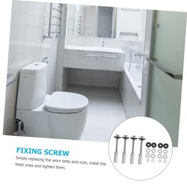 COHEALI 4pcs Toilet Tank Bolt Kit Durable Toilet Tank Screw for Easy Installation Replacement Prevents Leakage Sturdy Design for Use