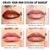 Waterproof White Lipliner Pencil - Smooth and Creamy Lip Primer,