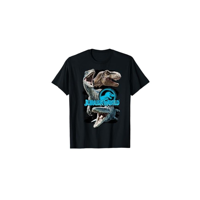 Jurassic World Paint Swipe Dinosaur Grid Maglietta