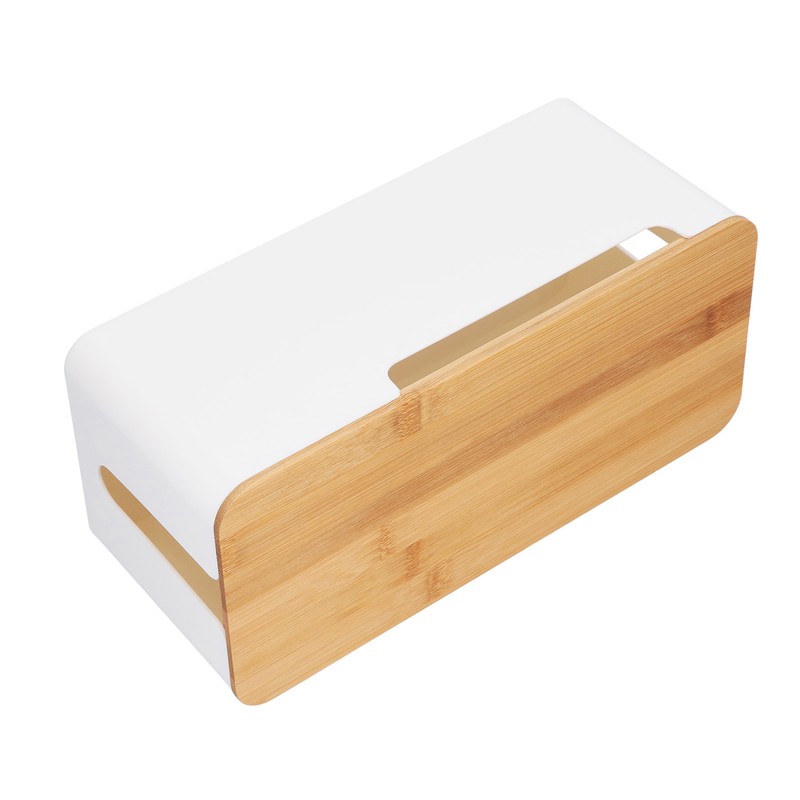 Cable Management Box Stylish Extension Socket Cord Organizer Box with