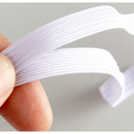 AK TRADING CO. Braided Elastic 1/2'' Wide 144 Yards - White
