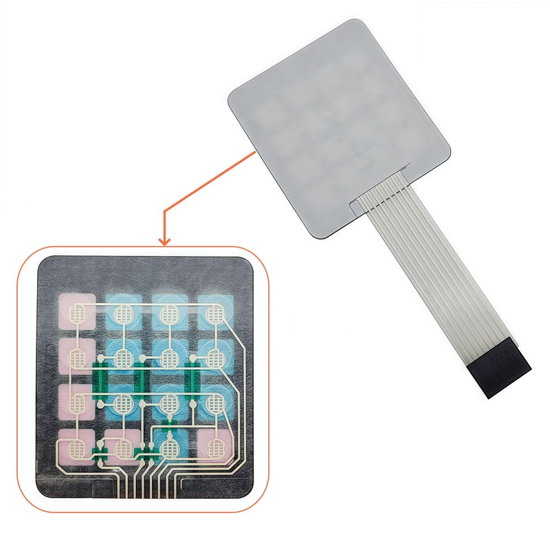 Yuuhseel 6Pcs 4x4 Keypad 16 Key Matrix Array Membrane Switch