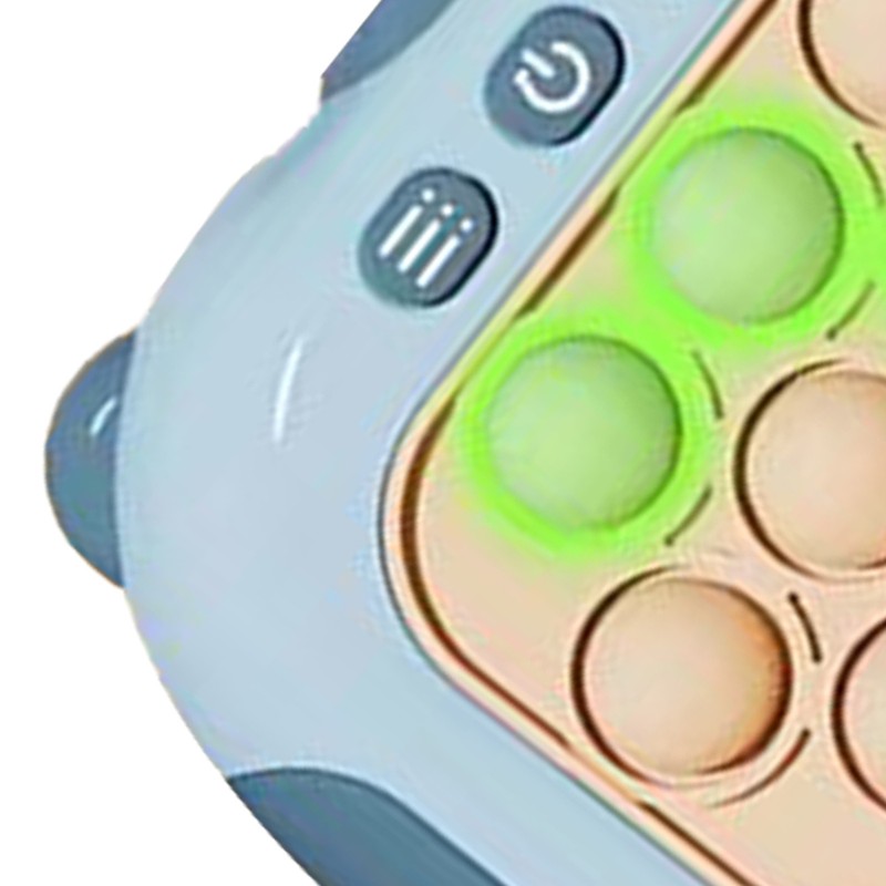 Quick Push Bubbles Game Toy Educational Decompression Light Up Pop