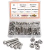 huruirui M5 150pcs Screws Nuts Set 304 Stainless Steel Rustproof